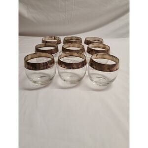 9 Dorothy Thorpe Crystal With Sterling Silver Band Roly Poly Glasses